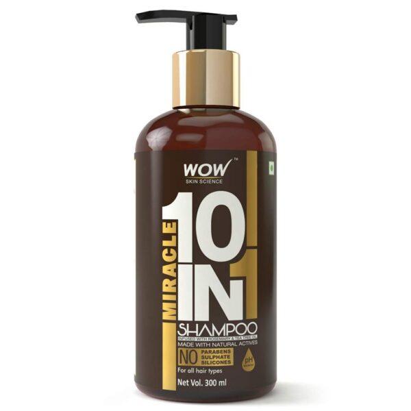 WOW Miracle 10 in 1 No Parabens & Sulphate Shampoo, 300 ml