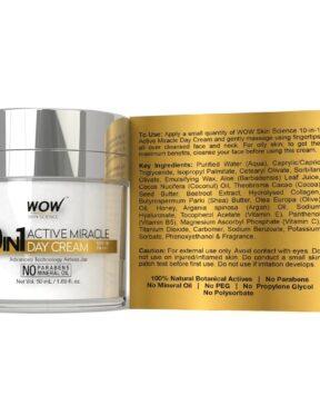 WOW Skin Science 10 In 1 Active Day Cream SPF-15 PA+++ – 50 ML