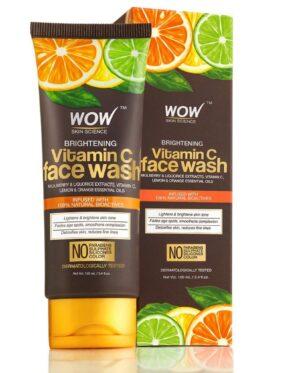 WOW Skin Science Brightening Vitamin C Face Wash – No Parabens, Sulphate, Silicones & Color – 100 ml