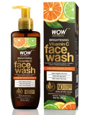 WOW Skin Science Brightening Vitamin C Face Wash Bottle(200ml)
