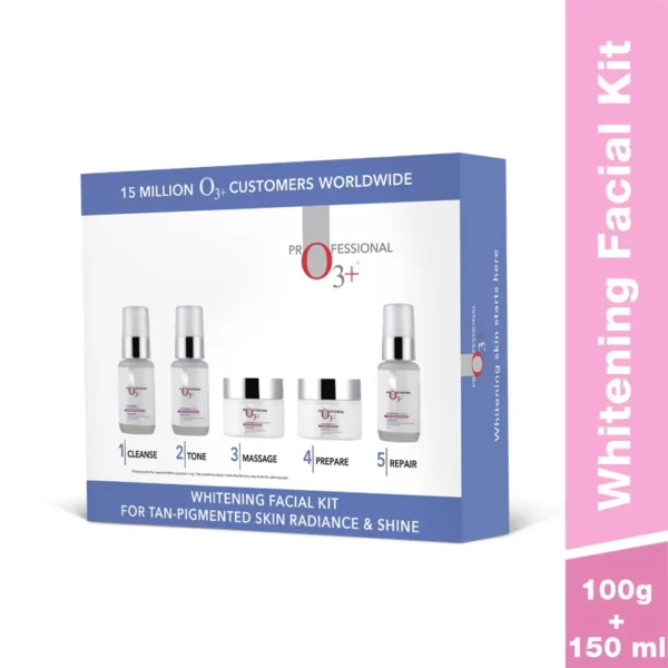 O3+ Whitening Facial Kit for Tan-Pigmented Skin(150ml+100gm)