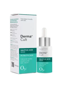 O3+ Derma Cult 2% Salicylic Acid Serum For Acne, Blackheads, Pore Tightening & Oil Control(30ml)