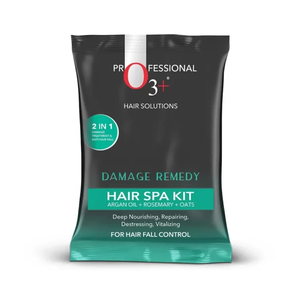 O3+ Damage Remedy Hair Spa Kit with Argan Oil for Hair Fall Control(10gm+25ml)