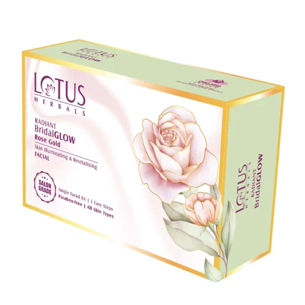 Lotus Herbals Radiant BridalGlow Rose Gold Single Facial Kit(57gm)