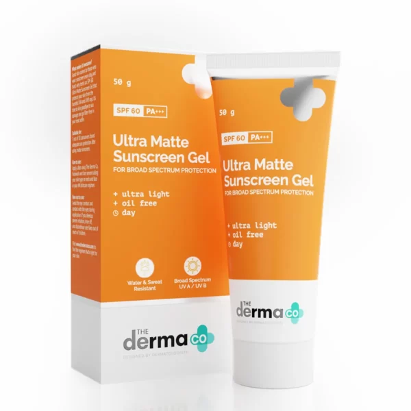 The Derma Co. Ultra Matte Sunscreen Gel With SPF 60 PA+++(50gm)