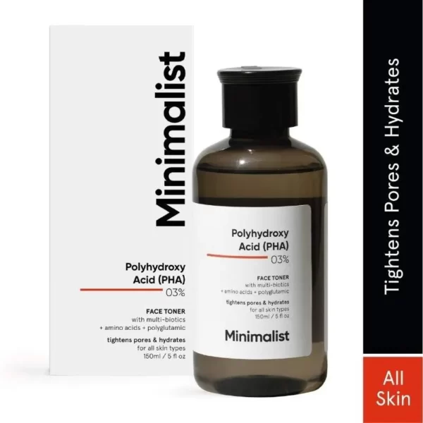 Minimalist Pha 03% Face Toner With Multi Biotics Tightens Pores & Hydrates(150ml)