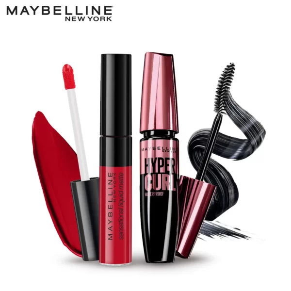 Maybelline New York Lash & Lip Combo - Mattes & Curls 2