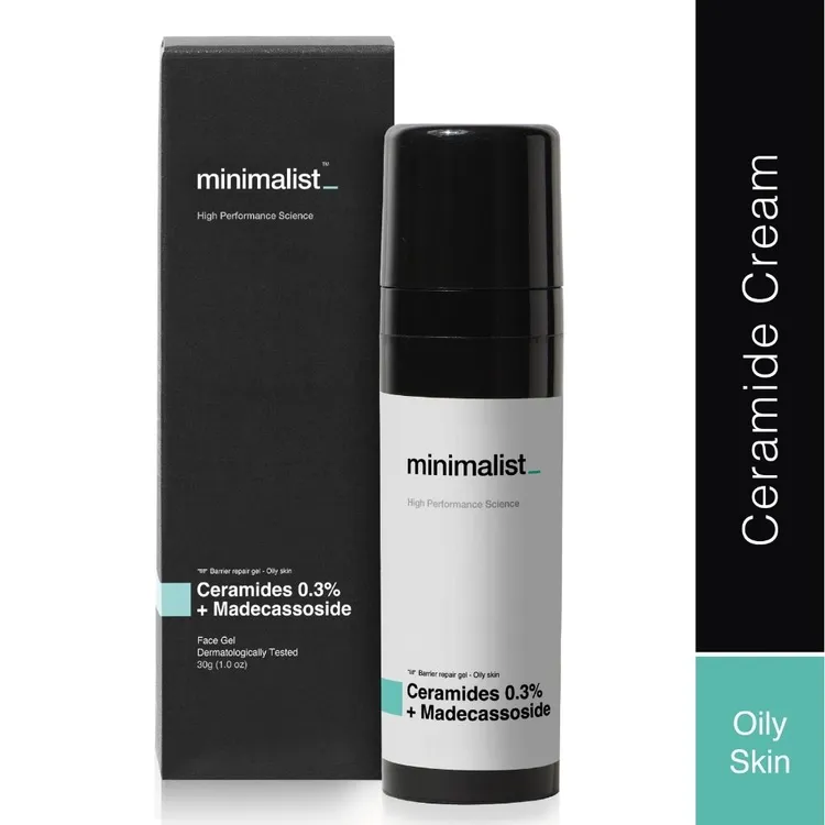 Minimalist 0.3% Ceramides Barrier Repair Moisturizing Cream With Madecassoside For Oily Skin(30 g)
