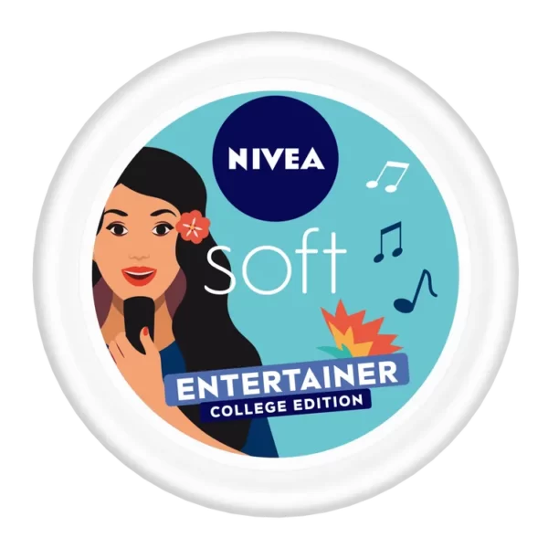Nivea Soft Moisturizer For Face, Hand & Body, Non Sticky Cream, Entertainer College Edition(200ml)