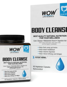 WOW Life Science Body Cleanse Capsules(60 Vegetarian Capsules)