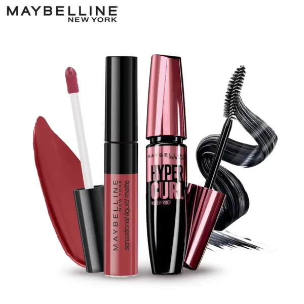 Maybelline New York Lash & Lip Combo - Mattes & Curls 4