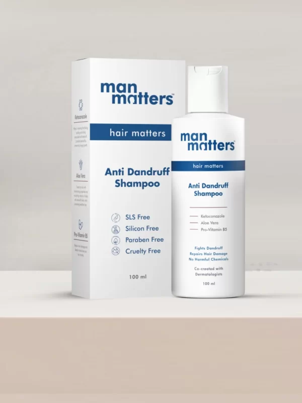 Man Matters Ketoconazole Anti Dandruff Shampoo For Men With Aloe Vera(100ml)