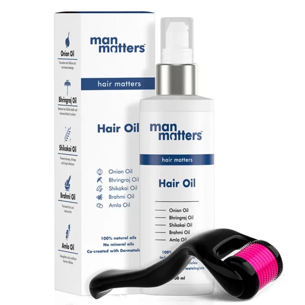 Man Matters Hair Growth Oil And Derma Roller For Men(100ml)
