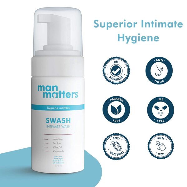 Man Matters Intimate Wash For Men (with Aloe Vera & Tea Tree Oil)(120ml)