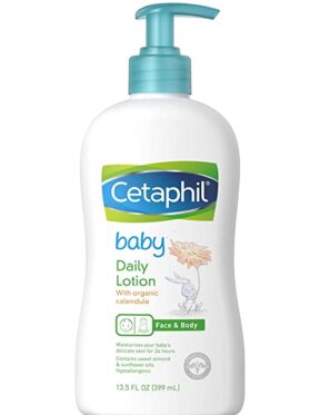 Cetaphil Baby Daily Lotion With Organic Calendula for Face & Body(400ml)
