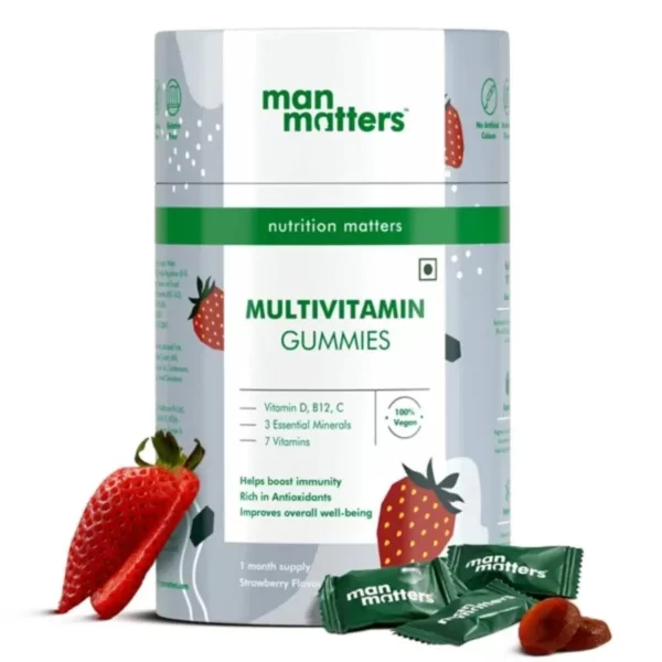 Man Matters Multi Vitamin Gummies With 7 Vitamins And 3 Minerals(60 gummies)