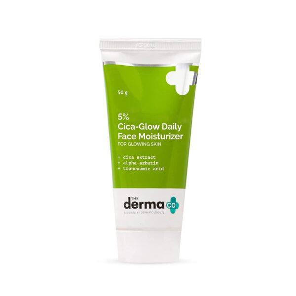 The Derma Co. 5% Cica-glow Face Moisturizer With Alpha Arbutin & Tranexamic Acid For Glowing Skin (50gm)