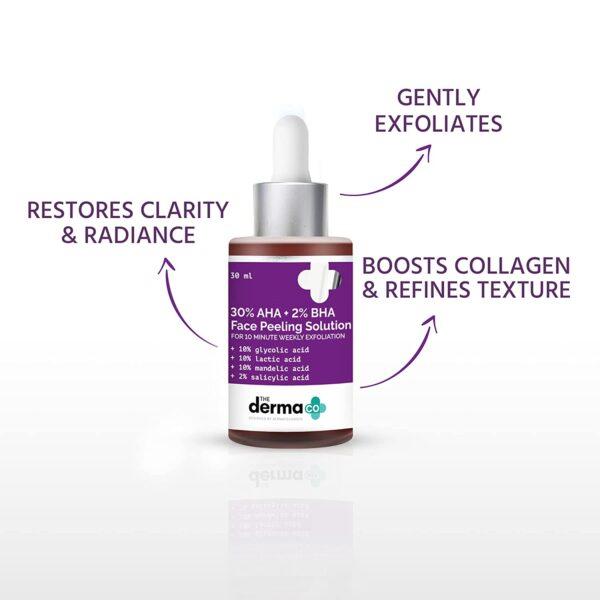 The Derma Co. 30% Aha + 2% Bha Face Peeling Solution (30ml) - Image 2