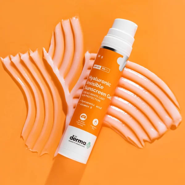 The Derma Co. Hyaluronic Invisible Sunscreen With Hyaluronic Acid For No White Cast Sun Protection (50gm)