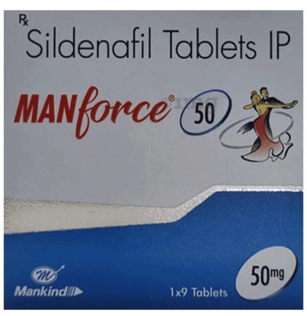 Manforce-50 mg- Strip of 9 Tabs