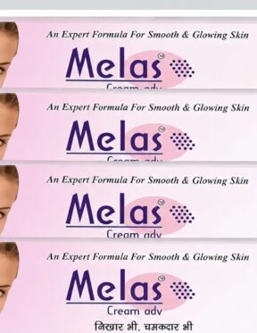 Melas Cream Adv (Pack of 4) for Men & Women with Goodness of Rose, Neem, Aloe - Vera and Tulsi for Brighten skin & Reduce Dark Circles, Marks for All Skin Type